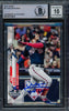 Juan Soto Autographed 2020 Topps World Series Card #6 New York Mets Auto Grade Gem Mint 10 Beckett BAS #15773819