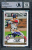 Juan Soto Autographed 2021 Topps 1952 Redux Card #T52-9 New York Mets Auto Grade Gem Mint 10 Beckett BAS #15774058