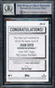 Juan Soto Autographed 2021 Topps Big League Art of the Game Card #ATG-JS New York Mets Auto Grade Gem Mint 10 Beckett BAS #15774066