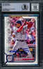 Juan Soto Autographed 2022 Bowman Card #10 New York Mets Auto Grade Gem Mint 10 Beckett BAS #15774089