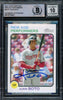 Juan Soto Autographed 2022 Topps Heritage New Age Performers Card #NAP-7 New York Mets Auto Grade Gem Mint 10 Beckett BAS #15774331
