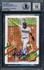 Fernando Tatis Jr. Autographed 2021 Topps Holiday Card #HW1 San Diego Padres Auto Grade Gem Mint 10 Beckett BAS #15775082