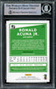 Ronald Acuna Jr. Autographed 2020 Donruss Card #170 Atlanta Braves Beckett BAS #15778262