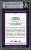 Wander Franco Autographed 2022 Bowman Chrome ROY Favorite Rookie Card #ROYF1 Tampa Bay Rays Beckett BAS #15780148