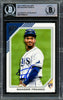 Wander Franco Autographed 2022 Topps Gallery Rookie Card #55 Tampa Bay Rays Beckett BAS #15780214