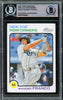 Wander Franco Autographed 2022 Topps Heritage New Age Performers Rookie Card #NAP1 Tampa Bay Rays (Light) Beckett BAS #15780224