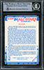 Karl Malone Autographed 1989-90 Fleer Sticker Card #1 Utah Jazz Beckett BAS #15781091