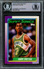 Gary Payton Autographed 1991-92 Topps Archives Card #137 Seattle Supersonics (Light) Beckett BAS #15781120