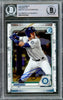Julio Rodriguez Autographed 2020 Bowman Chrome Rookie Card #BCP19 Seattle Mariners Beckett BAS #15781209
