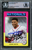 Juan Soto Autographed 2019 Topps Archives Card #119 New York Mets Beckett BAS #15781573