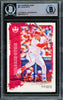 Juan Soto Autographed 2021 Donruss Diamond Kings Card #87 New York Mets Beckett BAS #15781717