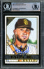 Fernando Tatis Jr. Autographed 2020 Topps Gallery Card #88 San Diego Padres Beckett BAS #15782132