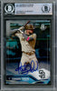 Fernando Tatis Jr. Autographed 2021 Bowman Platinum Card #55 San Diego Padres Beckett BAS #15782243