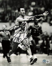 Bob Cousy Autographed 8x10 Photo Boston Celtics "Thanks For Your Wishes" Beckett BAS QR #BC27081