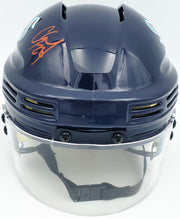 Carson Soucy Autographed Seattle Kraken Blue Speed Mini Helmet Fanatics Holo #XP14109512