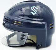 Carson Soucy Autographed Seattle Kraken Blue Speed Mini Helmet Fanatics Holo #XP14109512