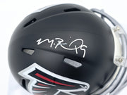 Michael Penix Jr. Autographed Atlanta Falcons Black Speed Mini Helmet Beckett BAS Witness #2W906732
