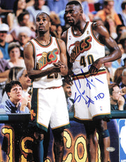 Shawn Kemp Autographed 11x14 Photo Seattle Supersonics MCS Holo #64115