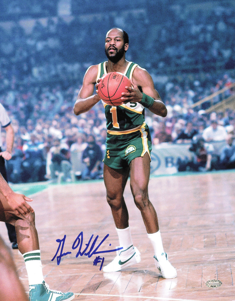 Gus Williams Autographed 11x14 Photo Seattle Supersonics MCS Holo #64128
