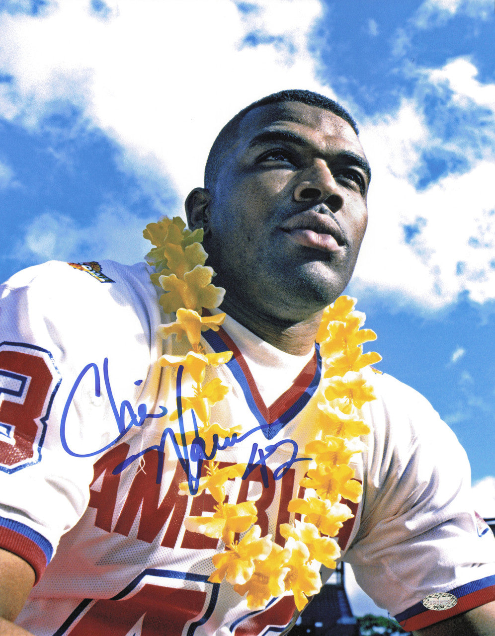 Chris Warren Autographed 11x14 Photo Seattle Seahawks MCS Holo #64151