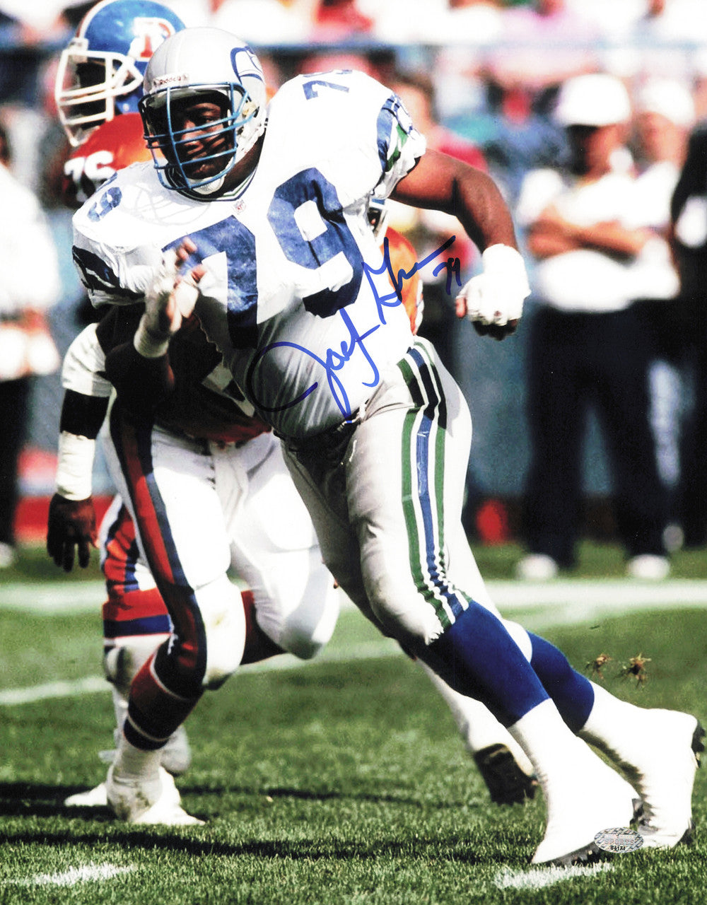 Jacob Green Autographed 11x14 Photo Seattle Seahawks MCS Holo #64171
