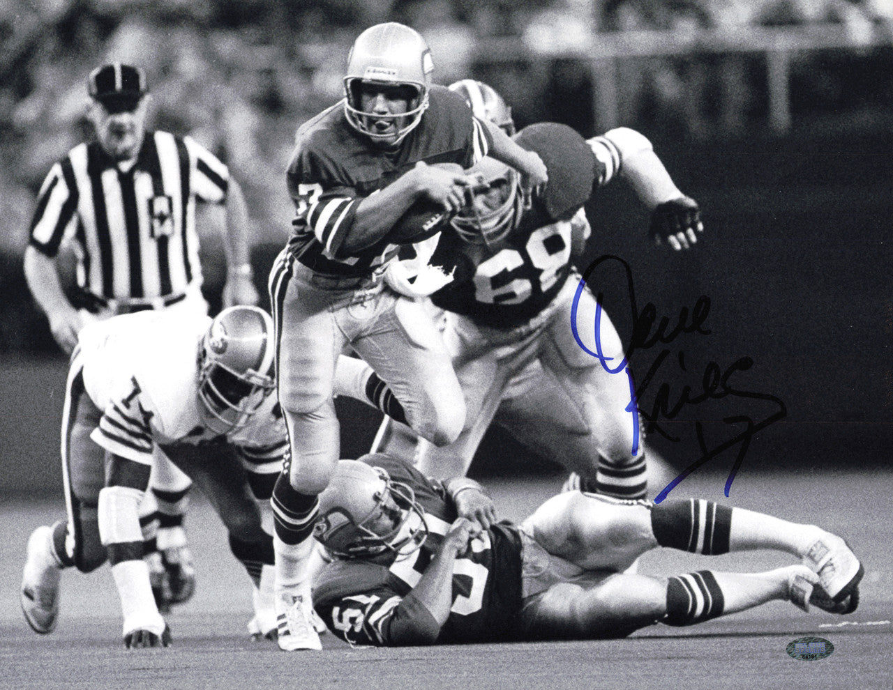 Dave Krieg Autographed 11x14 Photo Seattle Seahawks MCS Holo #64181