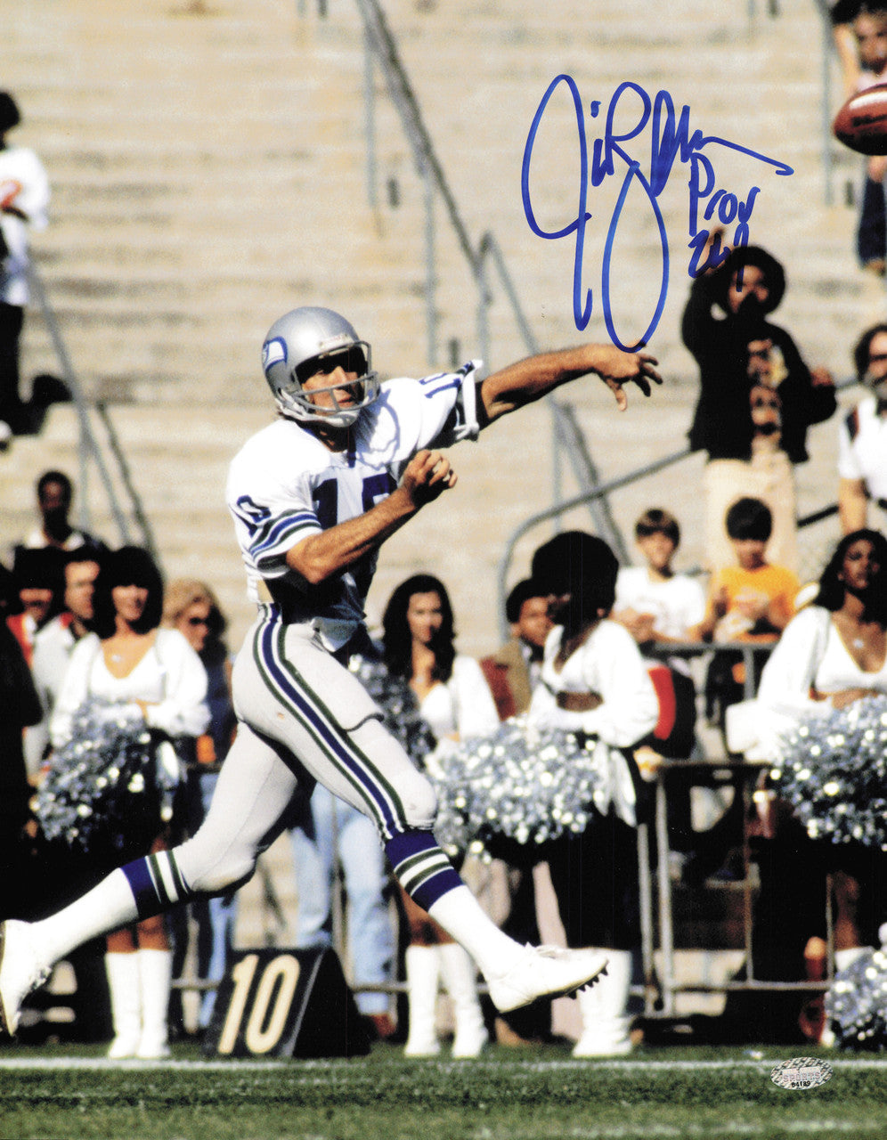 Jim Zorn Autographed 11x14 Photo Seattle Seahawks MCS Holo #64189