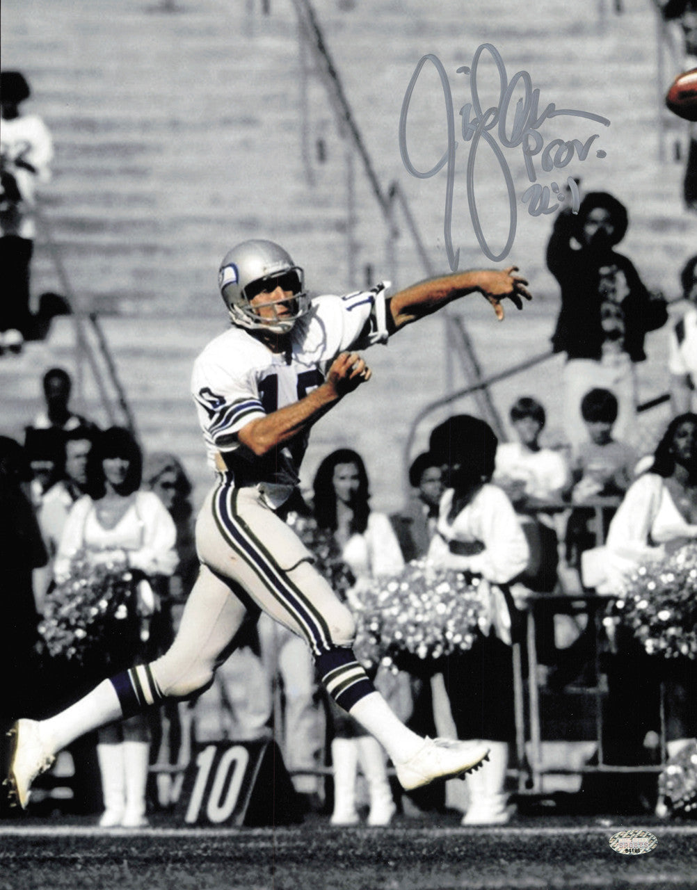 Jim Zorn Autographed 11x14 Photo Seattle Seahawks MCS Holo #64196