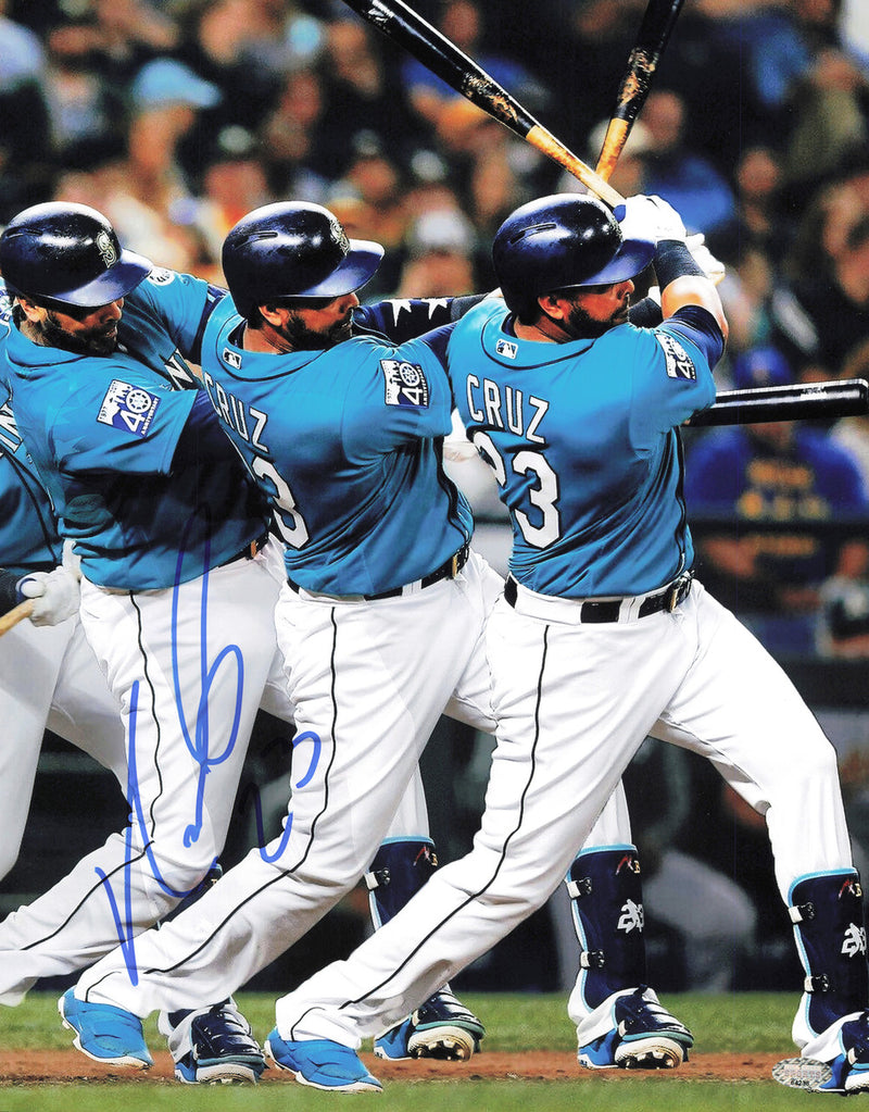 Nelson Cruz Autographed 11x14 Photo Seattle Mariners MCS Holo #64236