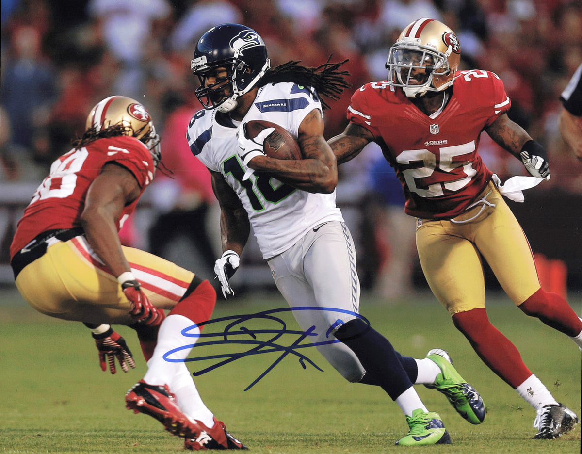 Sidney Rice Autographed 11x14 Photo Seattle Seahawks SKU #243984
