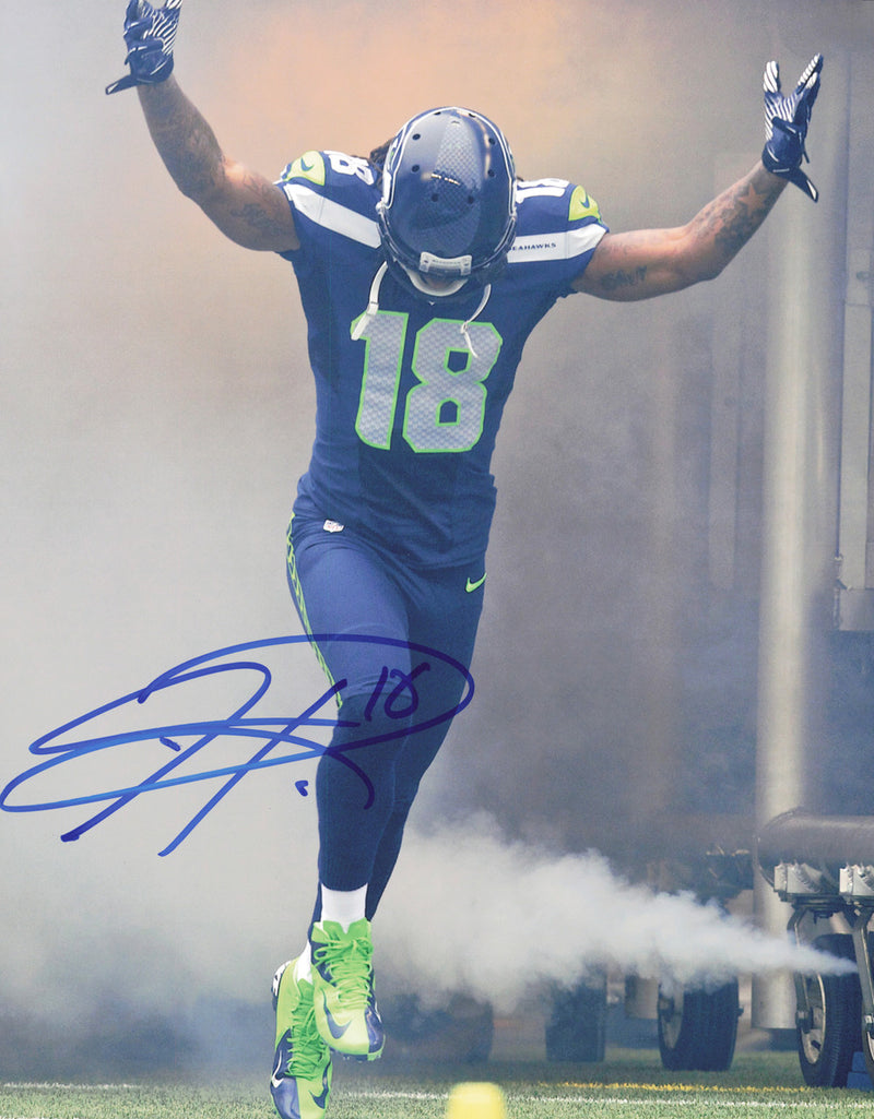 Sidney Rice Autographed 11x14 Photo Seattle Seahawks SKU #243986