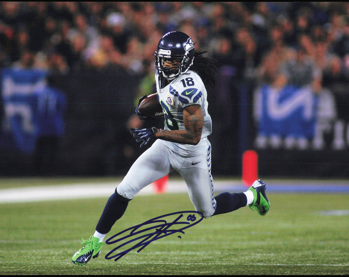 Sidney Rice Autographed 11x14 Photo Seattle Seahawks SKU #243988
