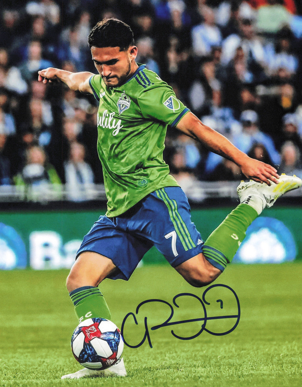 Cristian Roldan Autographed 11x14 Photo Seattle Sounders SKU #244010