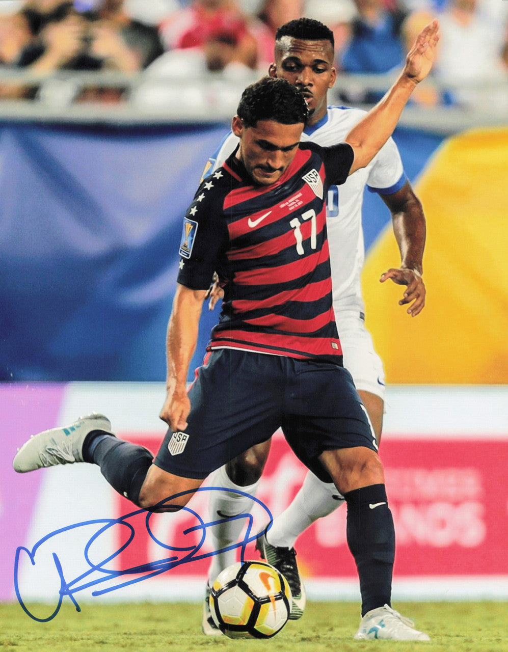 Cristian Roldan Autographed 11x14 Photo Team USA SKU #244013