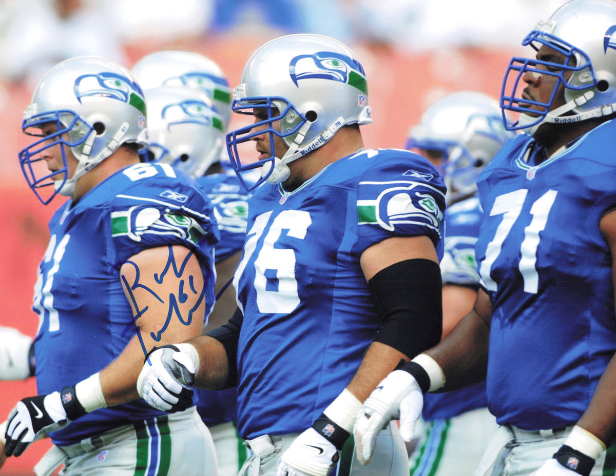 Robbie Tobeck Autographed 11x14 Photo Seattle Seahawks SKU #244025