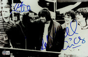 Oasis Autographed 8x12 Photo Band With 5 Signatures Including Noel & Liam Gallagher Beckett BAS #AC95435