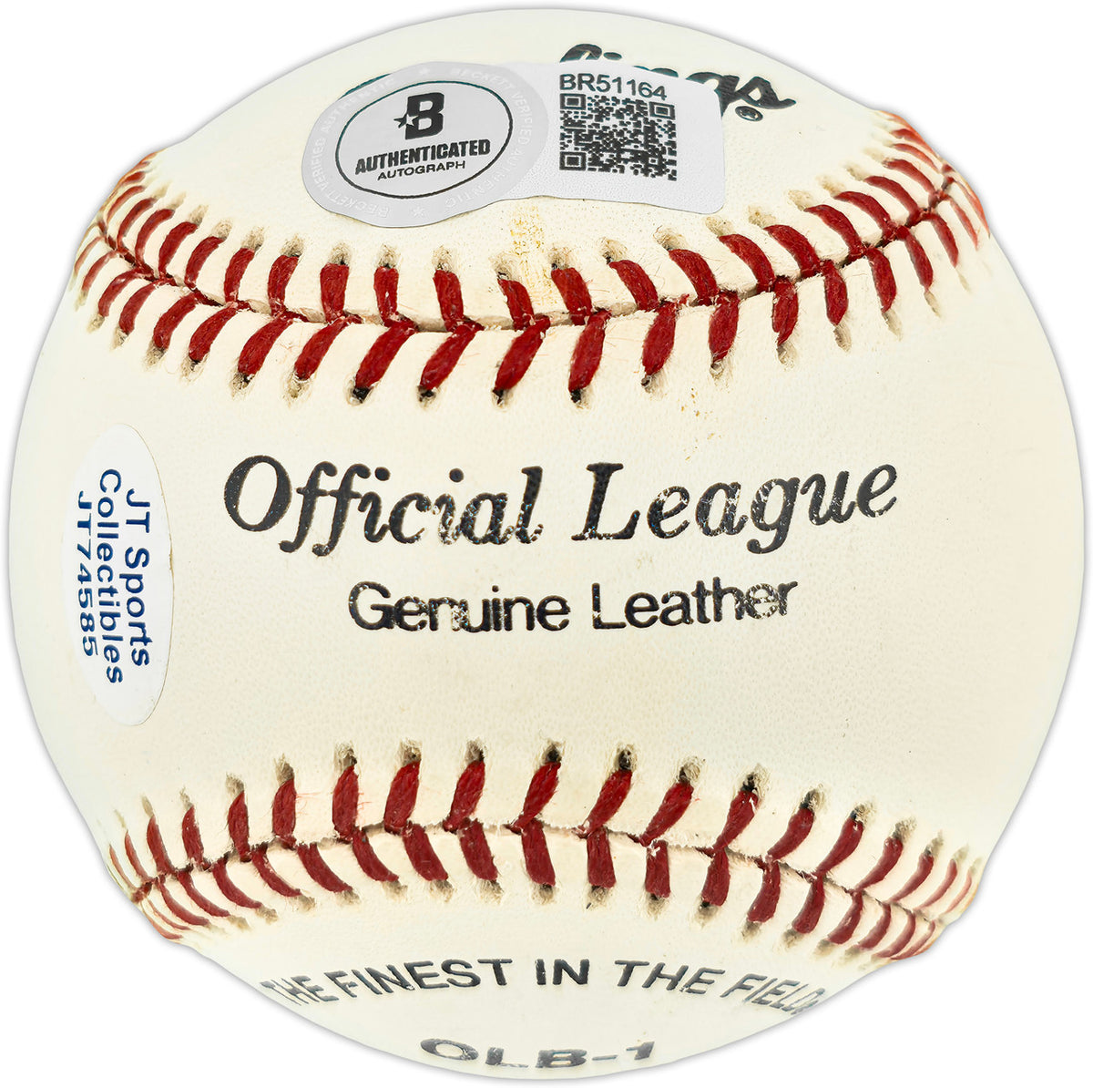 Dyar Miller Autographed Official League Baseball California Angels "1977-79 California Angels" Beckett BAS QR #BR51164