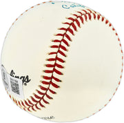 Dyar Miller Autographed Official League Baseball California Angels "1977-79 California Angels" Beckett BAS QR #BR51164