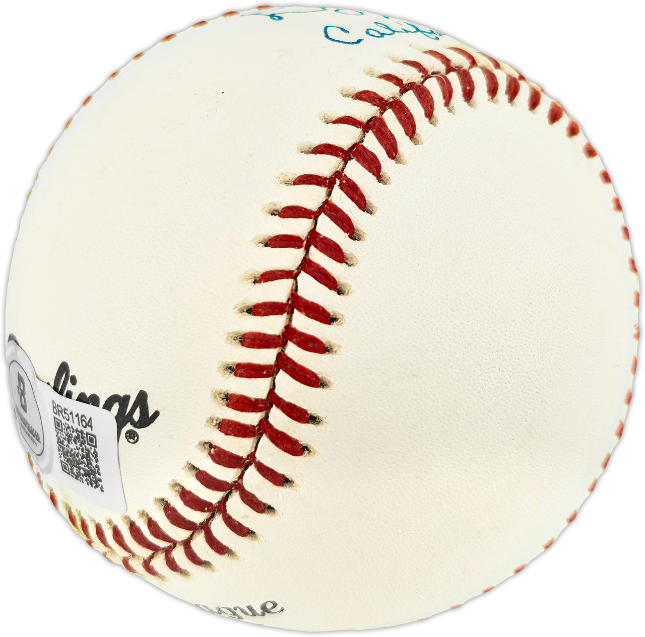 Dyar Miller Autographed Official League Baseball California Angels "1977-79 California Angels" Beckett BAS QR #BR51164