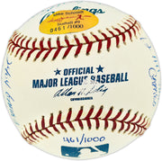 Mike Schmidt Autographed Official MLB Baseball Philadelphia Phillies Statball With 16 Stats #461/1000 Beckett BAS #AE16480