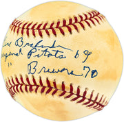 Gene Brabender Autographed Official AL Baseball 1969 Seattle Pilots "Original Pilots" JSA #CF01715