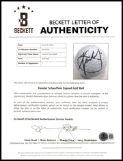 Xander Schauffele Autographed Pinnacle Sentry Golf Ball Beckett BAS #AE16633