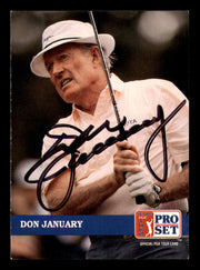 Don January Autographed 1992 Pro Set Card #213 Beckett BAS QR #BJ21828