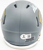 Richard Dent Autographed Chicago Bears Slate Gray Speed Mini Helmet "HOF 11" Beckett BAS Witness Stock #230268