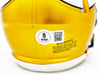 Sam Darnold Autographed Minnesota Vikings Flash Yellow Speed Mini Helmet Beckett BAS Witness Stock #230254