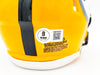 Terry Bradshaw Autographed Pittsburgh Steelers Yellow Speed Mini Helmet Beckett BAS Witness Stock #230229