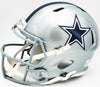 Dez Bryant Autographed Dallas Cowboys Silver Full Size Speed Replica Helmet Beckett BAS Witness Stock #230225