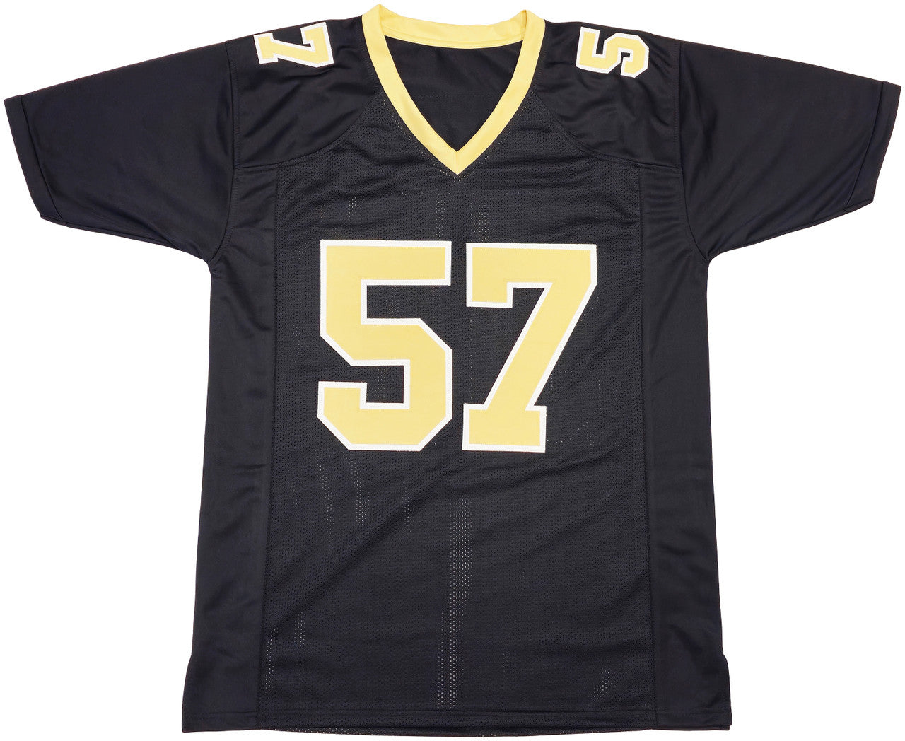 New Orleans Saints Rickey Jackson Autographed Black Jersey "HOF 2010" Beckett BAS QR Stock #230189