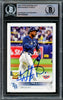 Wander Franco Autographed 2022 Topps Opening Day Rookie Card #208 Tampa Bay Rays Beckett BAS #15500200