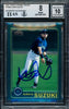 Ichiro Suzuki Autographed 2001 Topps Chrome Traded Rookie Card #T266 Seattle Mariners BGS 8 Auto Grade Gem Mint 10 Beckett BAS #15681663